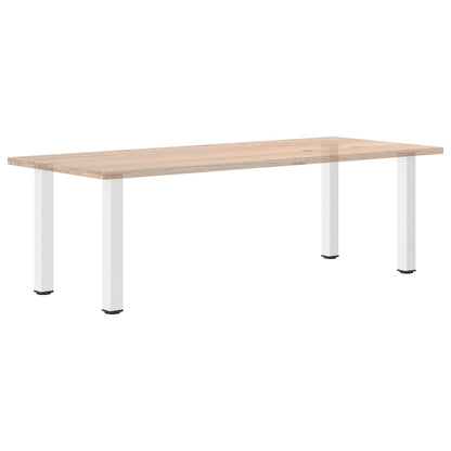 Gambe per tavolo consolle 4 pz Bianche 72-74 cm Acciaio - homemem39