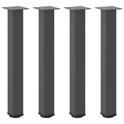 Gambe per Tavolino 4 pz Antracite 72-74 cm in Acciaio - homemem39