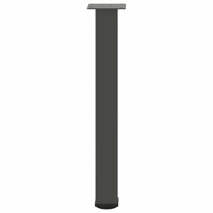 Gambe per tavolo consolle 4 pz Antracite 72-74 cm Acciaio