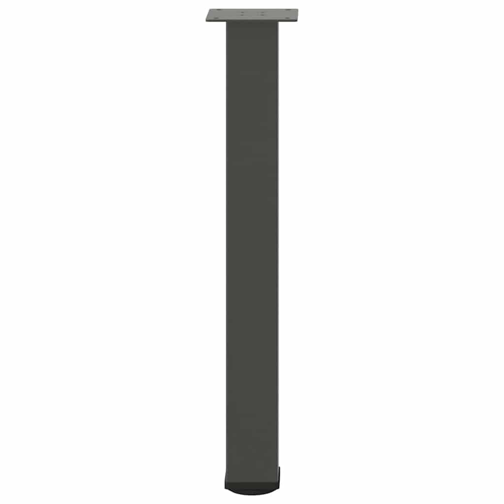 Gambe per tavolo consolle 4 pz Antracite 72-74 cm Acciaio