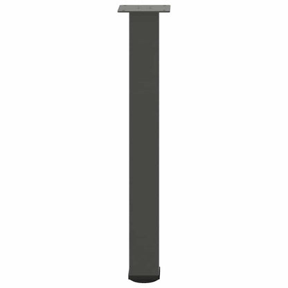 Gambe per tavolo consolle 4 pz Antracite 72-74 cm Acciaio