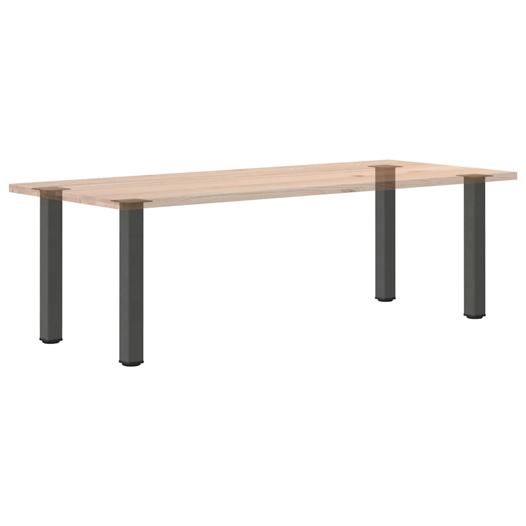 Gambe per tavolo consolle 4 pz Antracite 72-74 cm Acciaio