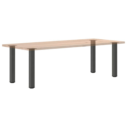 Gambe per tavolo consolle 4 pz Antracite 72-74 cm Acciaio