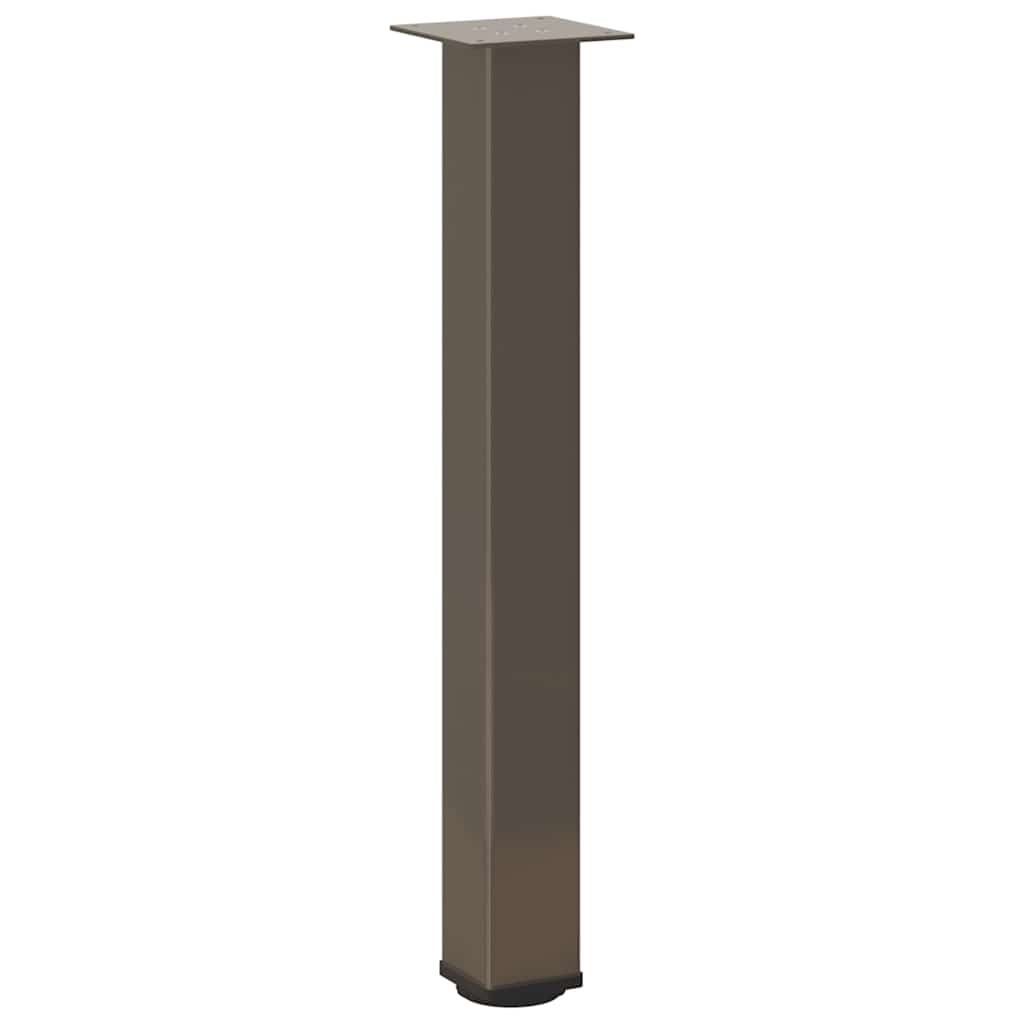 Gambe per Tavolino 4 pz Acciaio Naturale 72-74 cm in Acciaio - homemem39