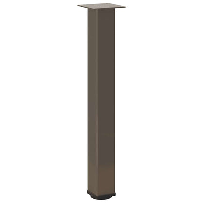 Gambe per Tavolino 4 pz Acciaio Naturale 72-74 cm in Acciaio - homemem39
