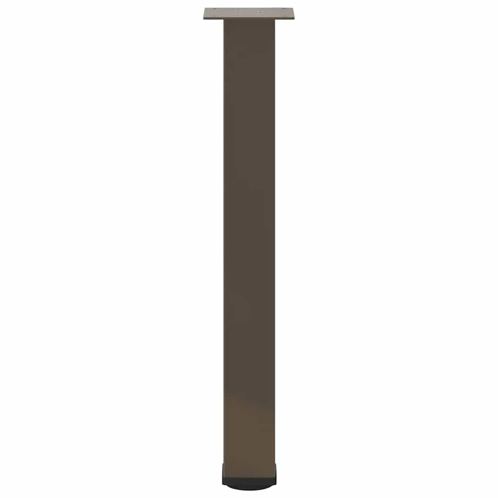 Gambe per Tavolino 4 pz Acciaio Naturale 72-74 cm in Acciaio - homemem39