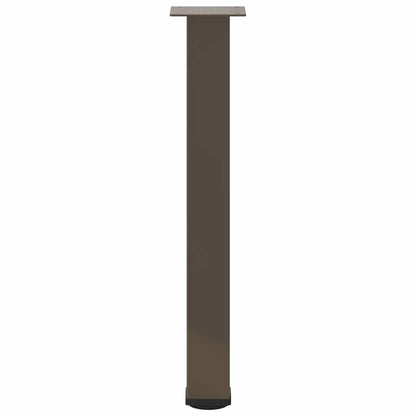 Gambe per Tavolino 4 pz Acciaio Naturale 72-74 cm in Acciaio - homemem39
