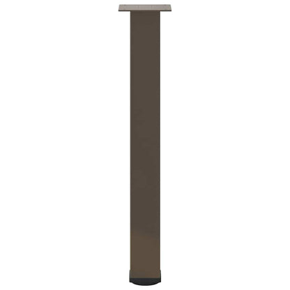 Gambe per Tavolino 4 pz Acciaio Naturale 72-74 cm in Acciaio - homemem39