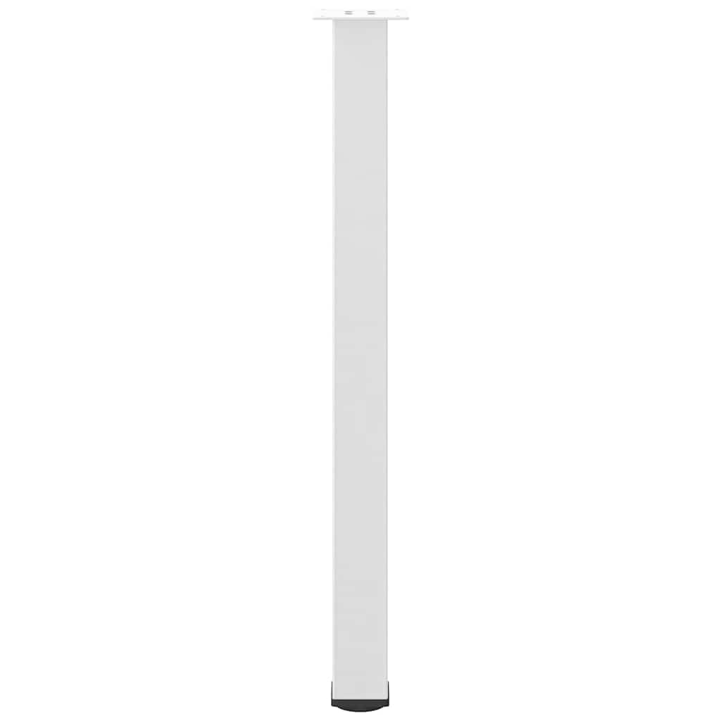 Gambe per tavolo da bar 4 pz bianche 90-92 cm in acciaio