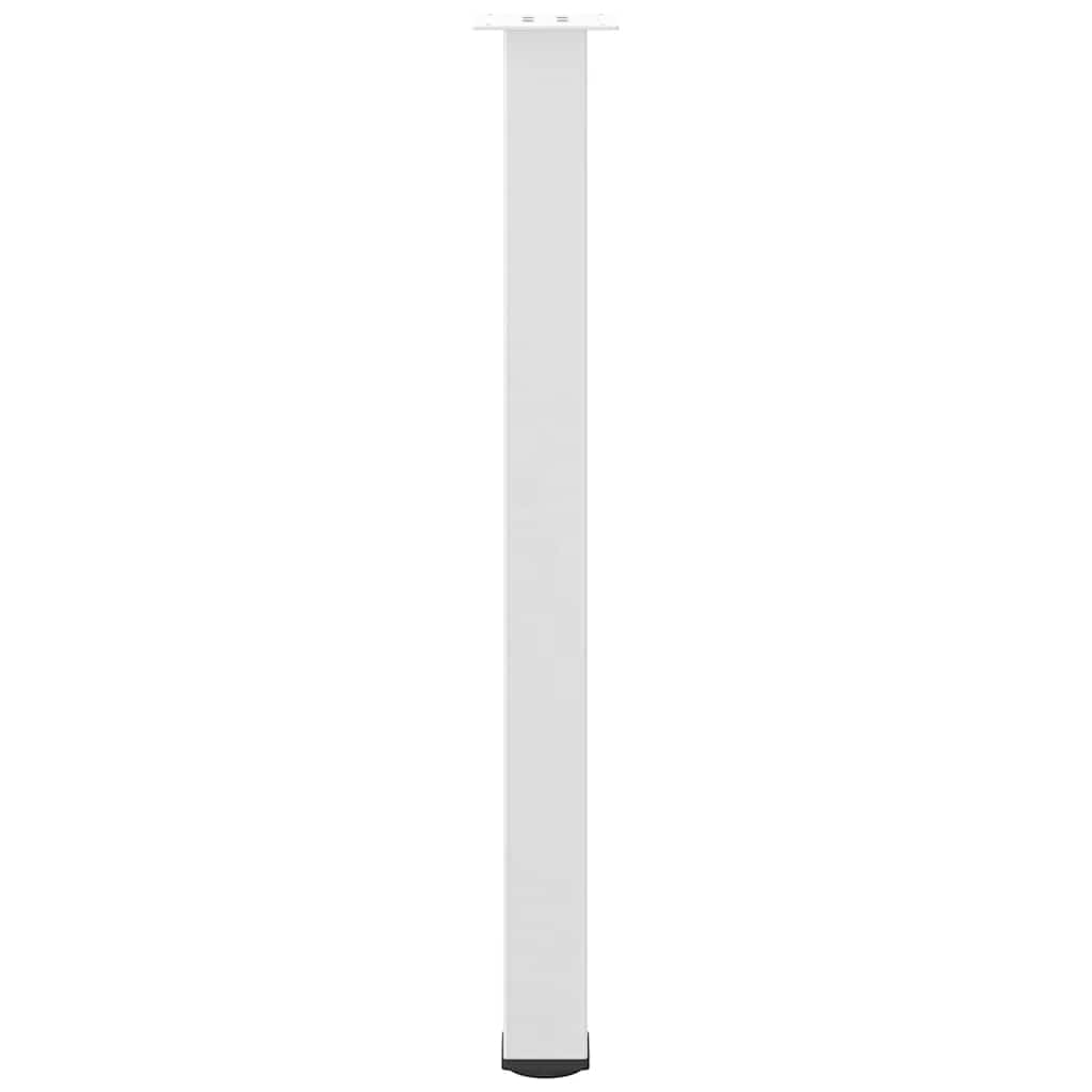 Gambe per tavolo da bar 4 pz bianche 90-92 cm in acciaio