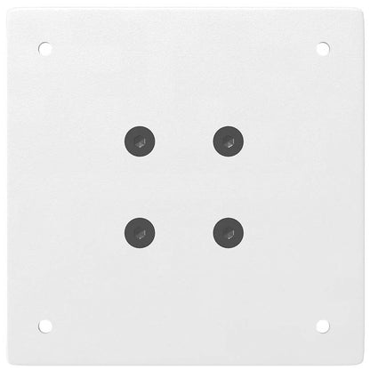 Gambe per tavolo da bar 4 pz bianche 90-92 cm in acciaio