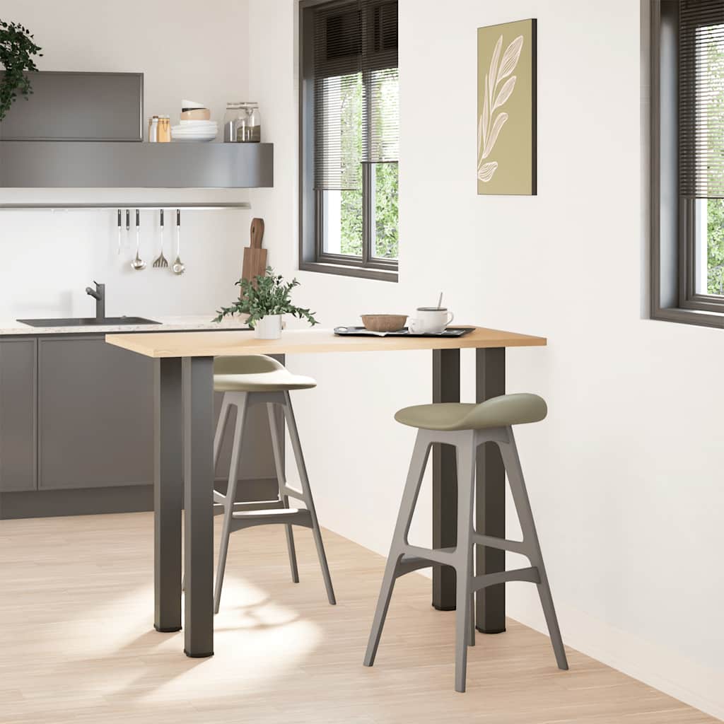 Gambe per tavolo da bar 4 pz Antracite 90-92 cm Acciaio - homemem39
