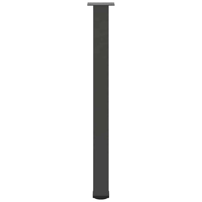 Gambe per tavolo da bar 4 pz Antracite 90-92 cm Acciaio