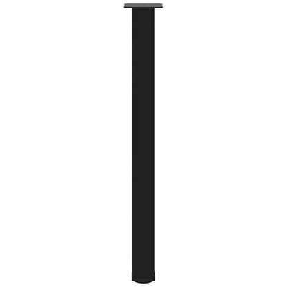 Gambe per tavolo da bar 4 pz nere 100-102 cm in acciaio