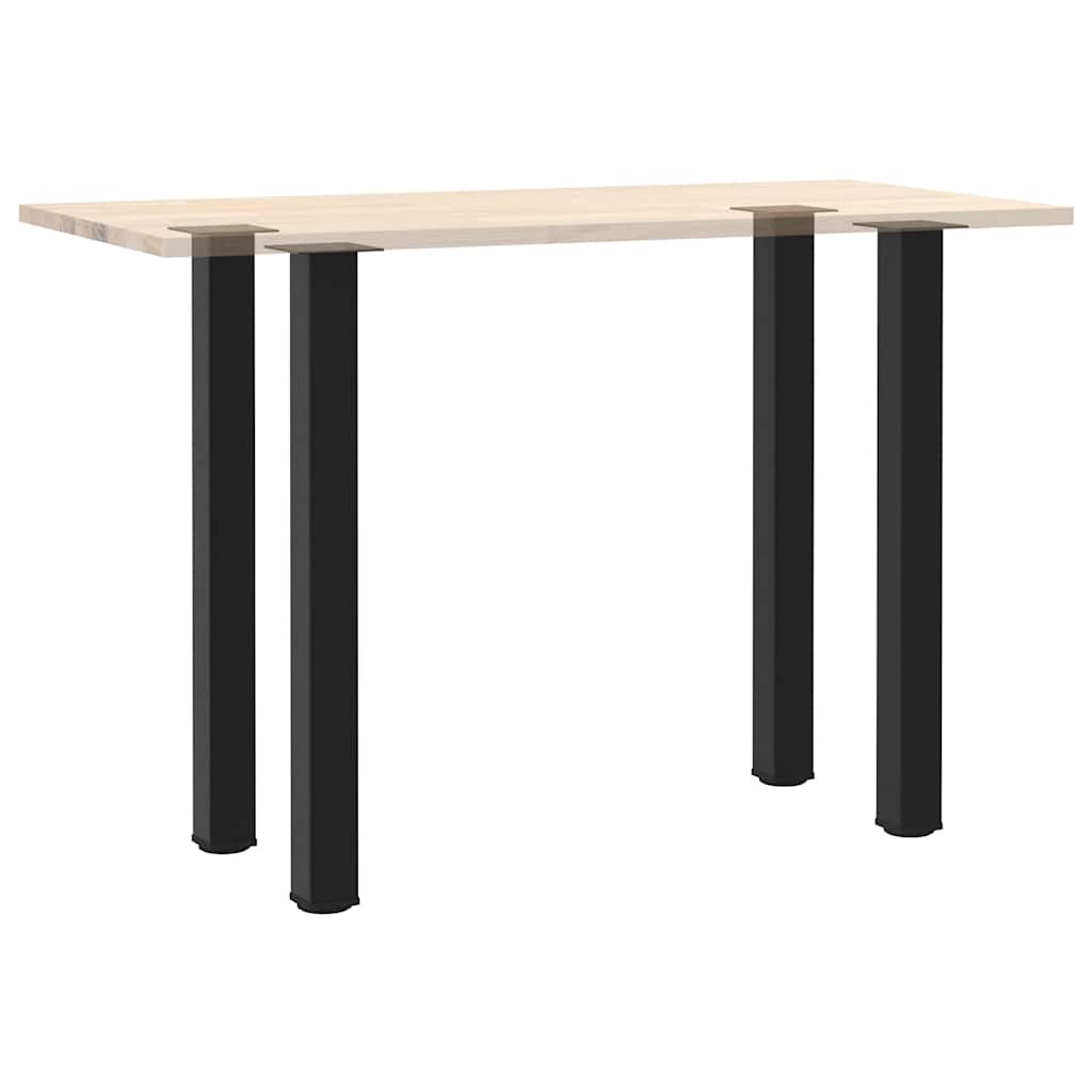 Gambe per tavolo da bar 4 pz nere 100-102 cm in acciaio