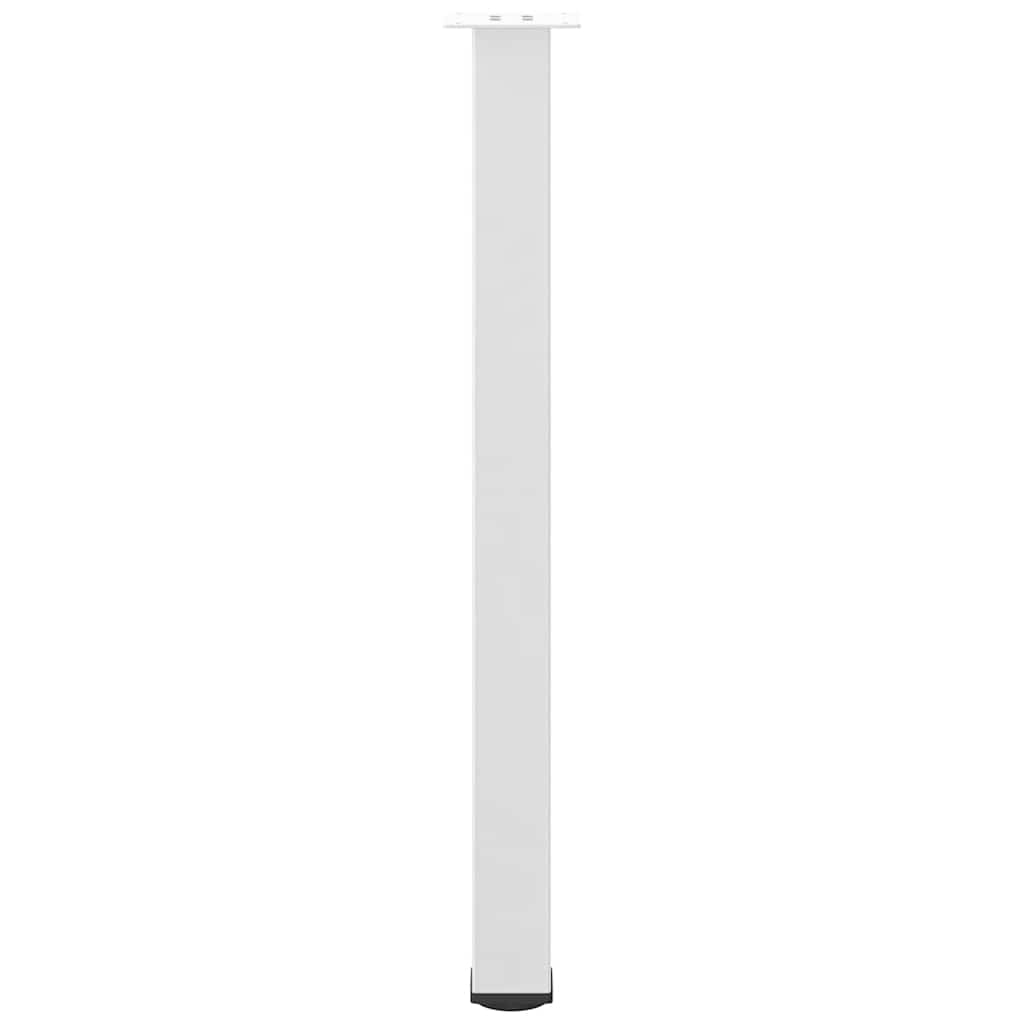 Gambe per tavolo da bar 4 pz bianche 100-102 cm in acciaio