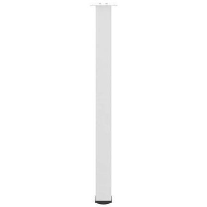 Gambe per tavolo da bar 4 pz bianche 100-102 cm in acciaio