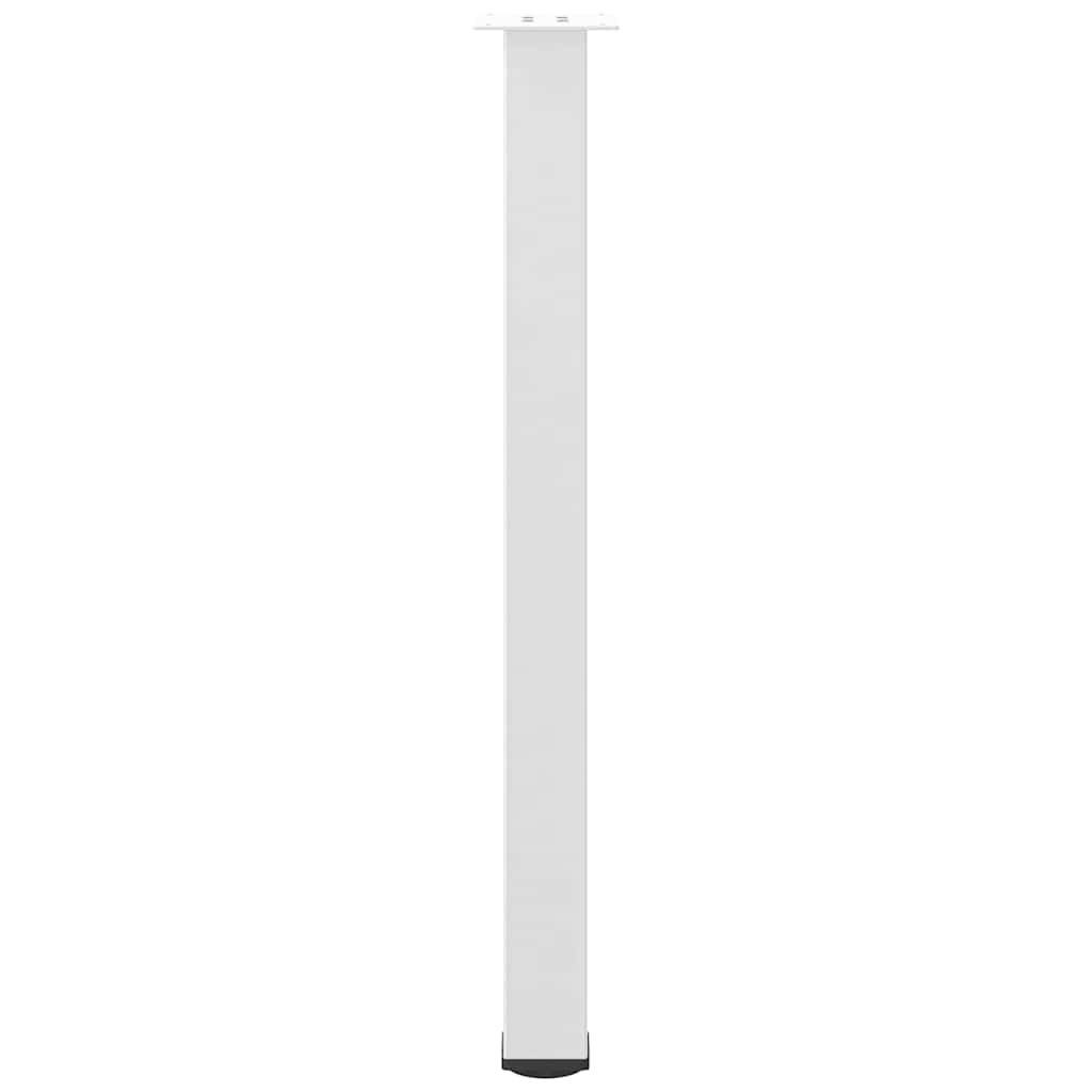 Gambe per tavolo da bar 4 pz bianche 100-102 cm in acciaio