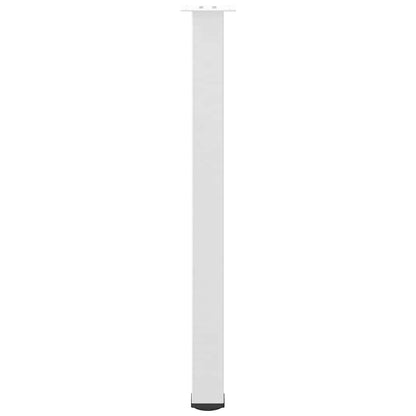 Gambe per tavolo da bar 4 pz bianche 100-102 cm in acciaio