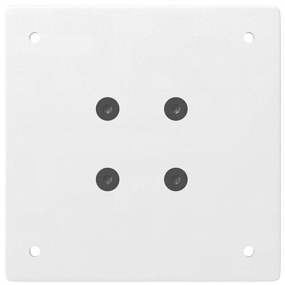 Gambe per tavolo da bar 4 pz bianche 100-102 cm in acciaio - homemem39