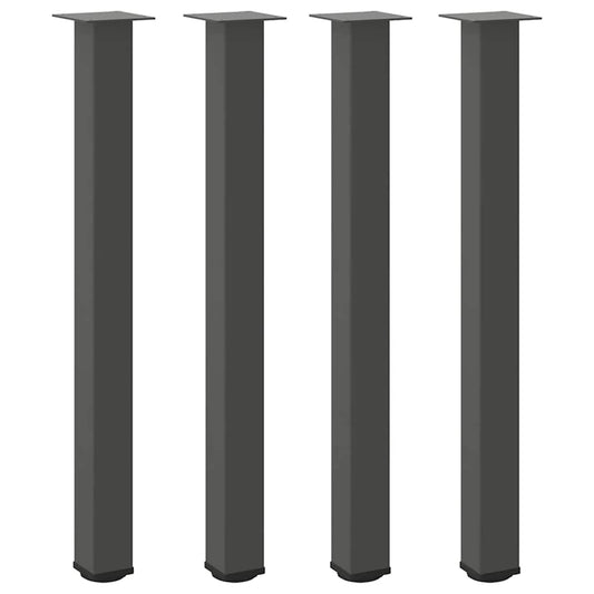 Gambe per tavolo da bar 4 pz Antracite 100-102 cm Acciaio - homemem39