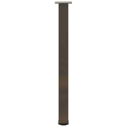 Gambe per Tavolino 4 pz Acciaio Naturale 100-102 cm in Acciaio - homemem39