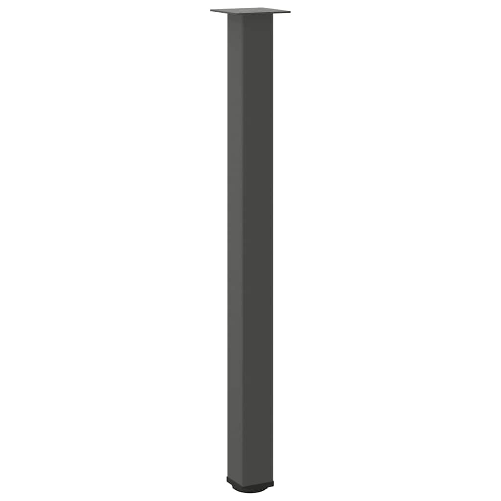 Gambe per Tavolino 4 pz Antracite 110-112 cm in Acciaio - homemem39