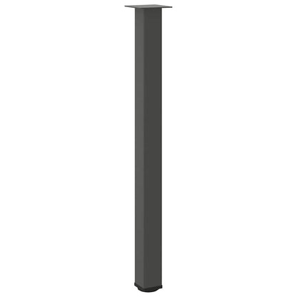 Gambe per Tavolino 4 pz Antracite 110-112 cm in Acciaio - homemem39