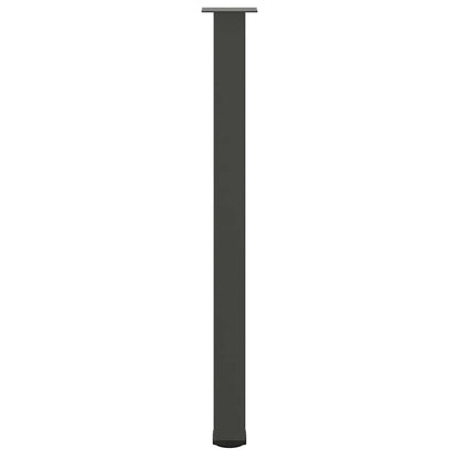Gambe per Tavolino 4 pz Antracite 110-112 cm in Acciaio - homemem39