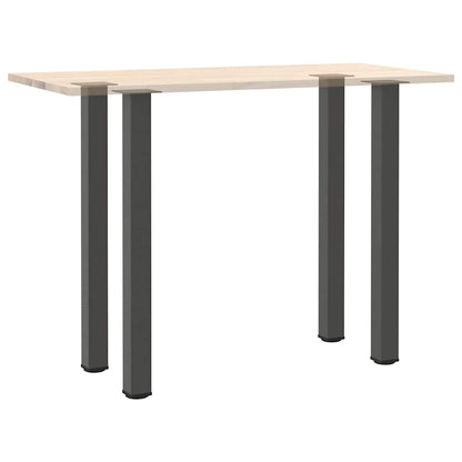 Gambe per Tavolino 4 pz Antracite 110-112 cm in Acciaio - homemem39