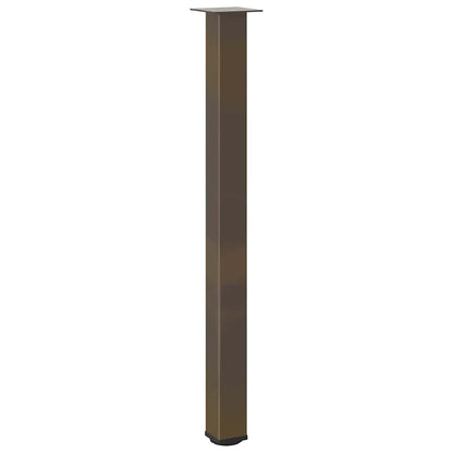 Gambe per Tavolino 4 pz Acciaio Naturale 110-112 cm Acciaio - homemem39