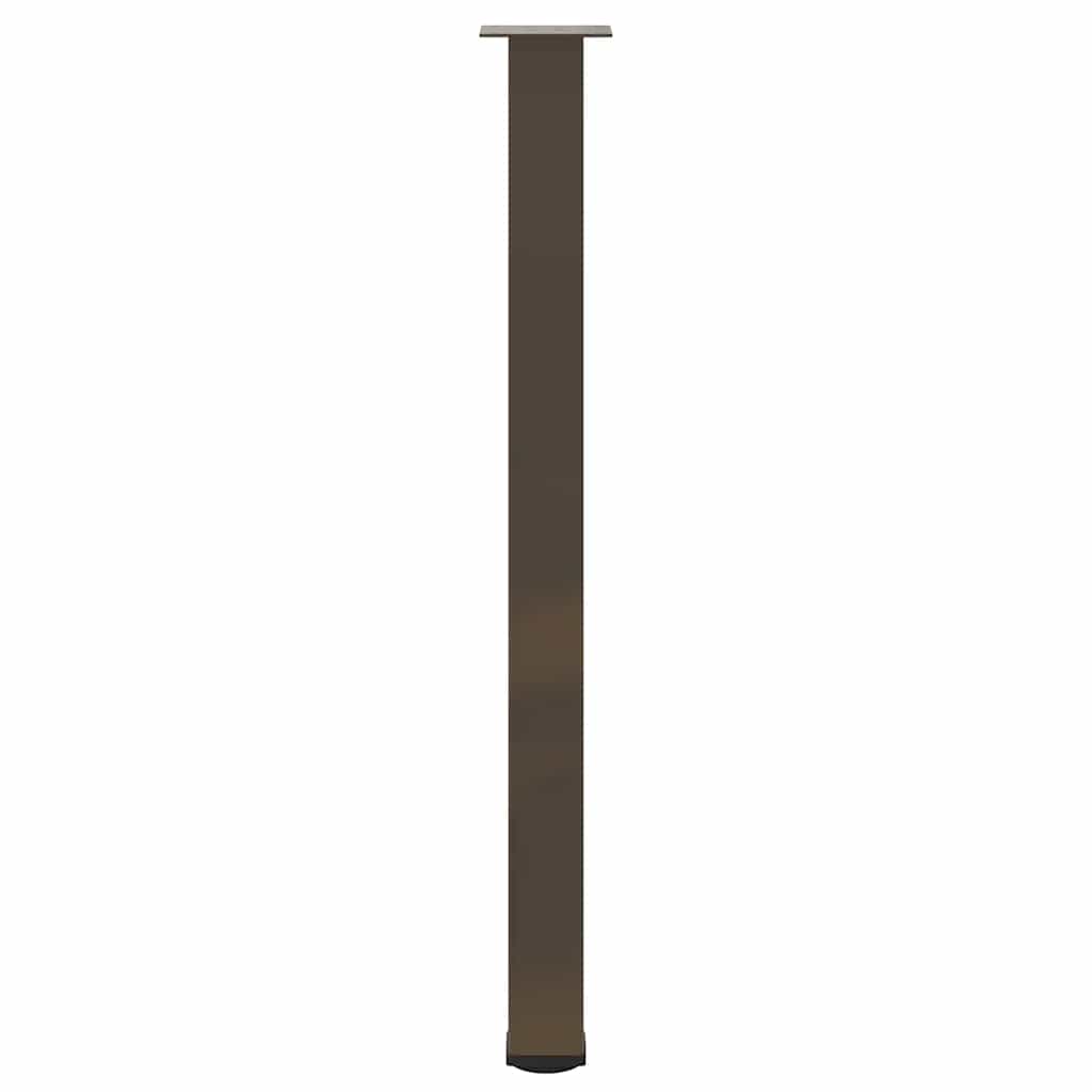 Gambe per tavolo da bar 4 pz in acciaio naturale 110-112 cm