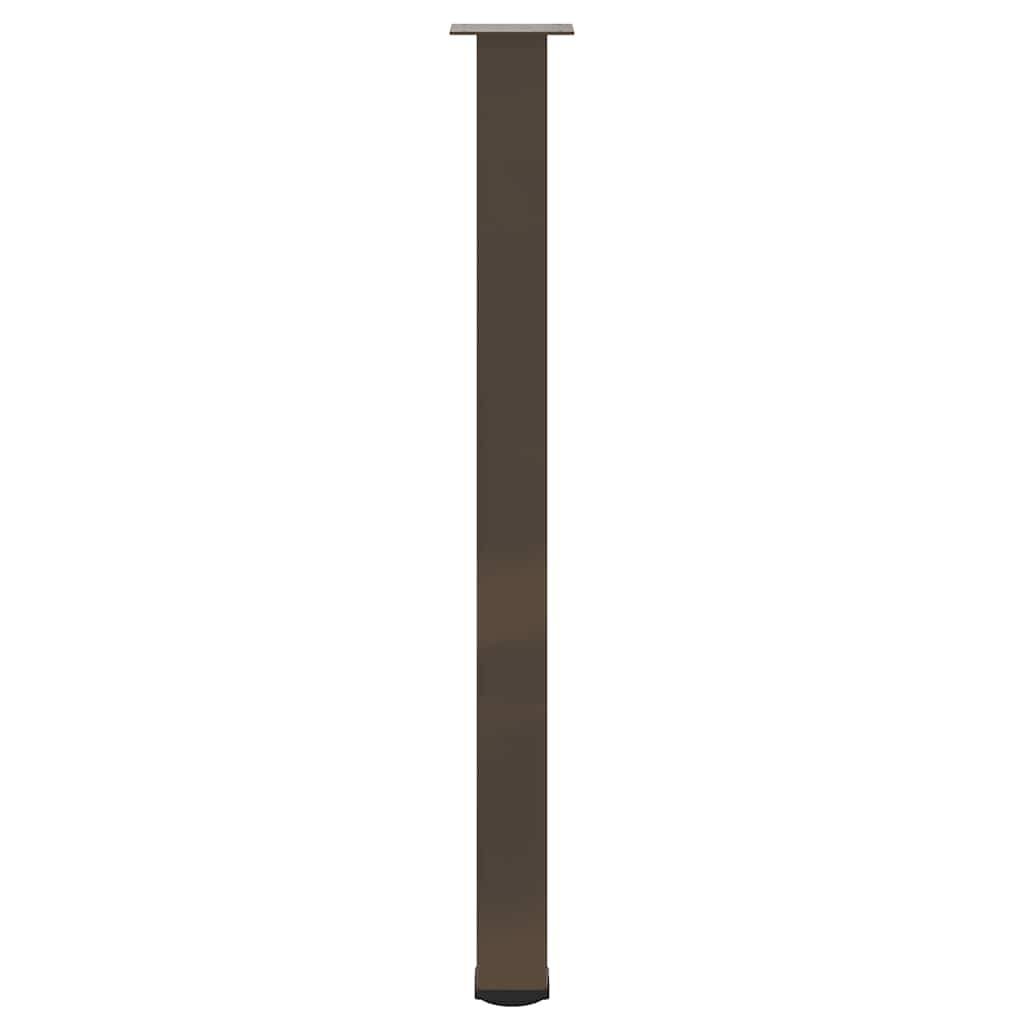 Gambe per tavolo da bar 4 pz in acciaio naturale 110-112 cm