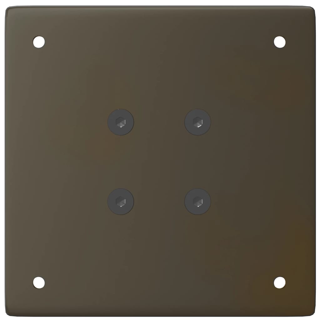 Gambe per tavolo da bar 4 pz in acciaio naturale 110-112 cm