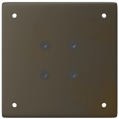 Gambe per tavolo da bar 4 pz in acciaio naturale 110-112 cm