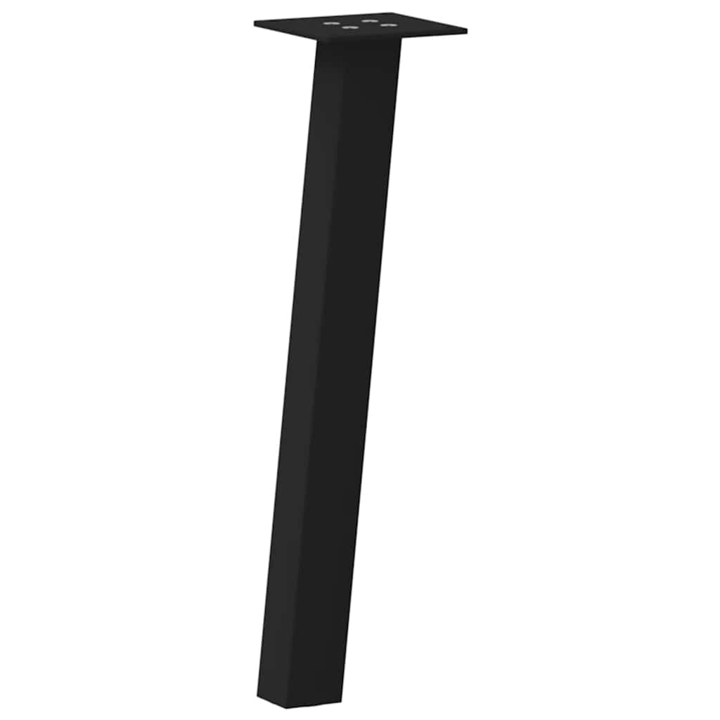 Gambe per Tavolino da Caffè 4 pz Nere 30 cm Acciaio