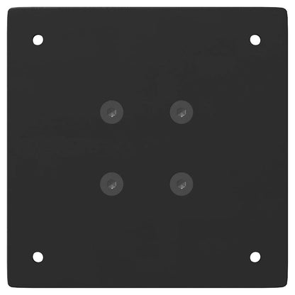 Gambe per Tavolino 4 pz Nero 30 cm in Acciaio