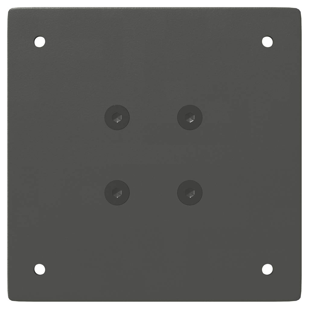 Gambe per Tavolino 4 pz Antracite 30 cm in Acciaio