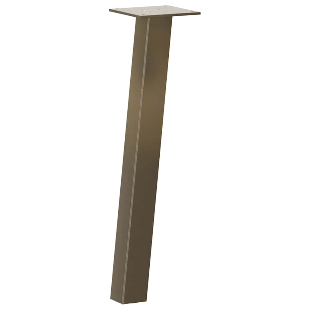 Gambe per tavolino da caffè 4 pz in acciaio naturale 30 cm