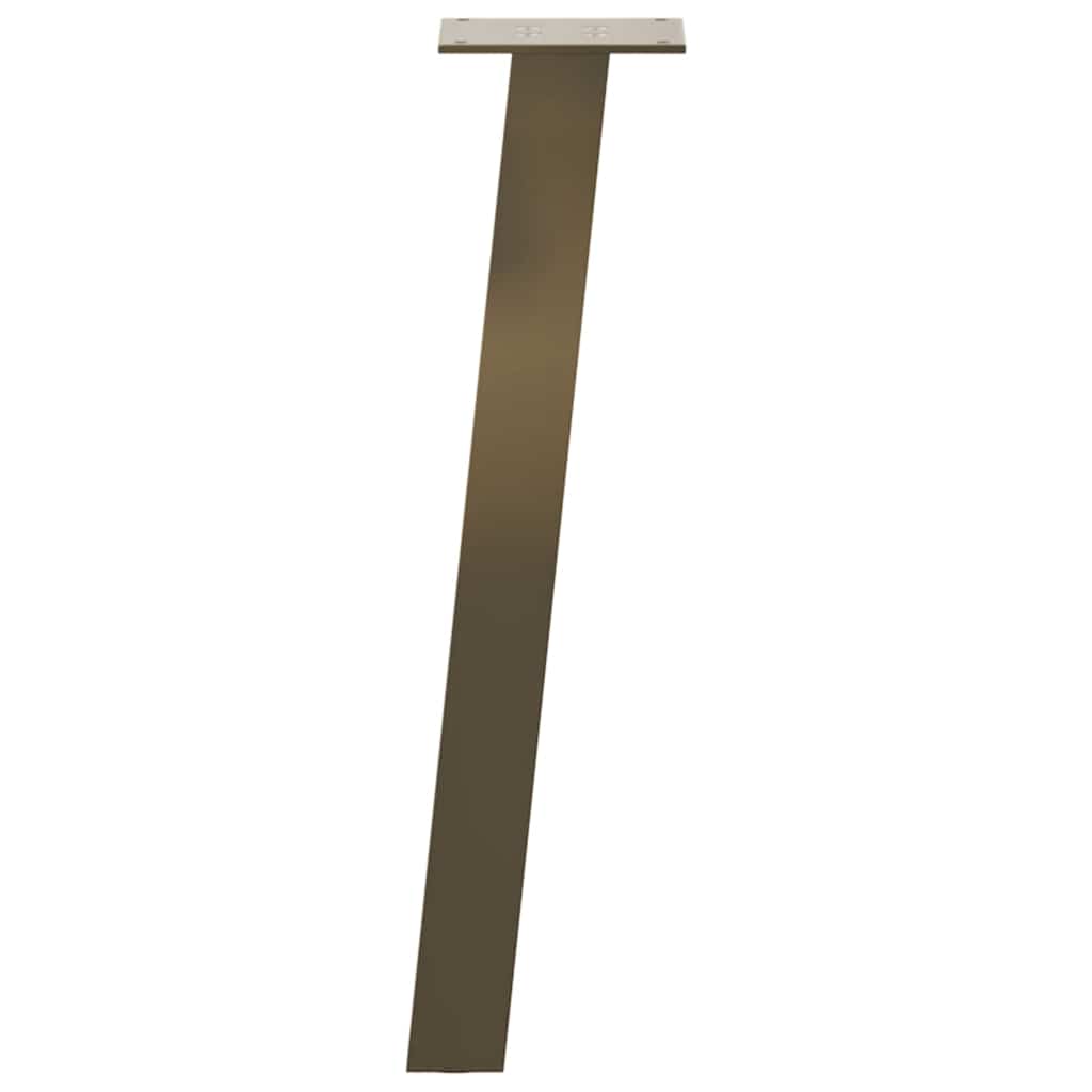 Gambe per Tavolino 4 pz Acciaio Naturale 30 cm in Acciaio - homemem39