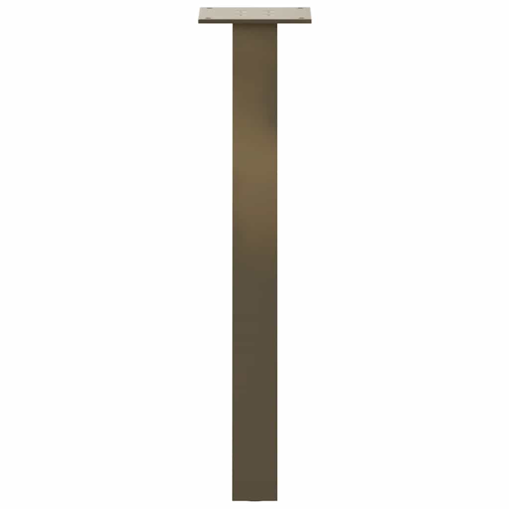 Gambe per Tavolino 4 pz Acciaio Naturale 30 cm in Acciaio - homemem39