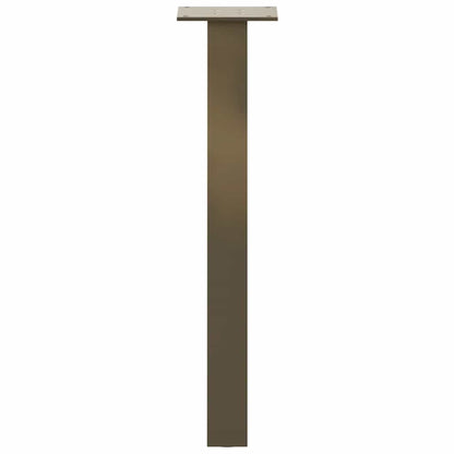 Gambe per Tavolino 4 pz Acciaio Naturale 30 cm in Acciaio - homemem39