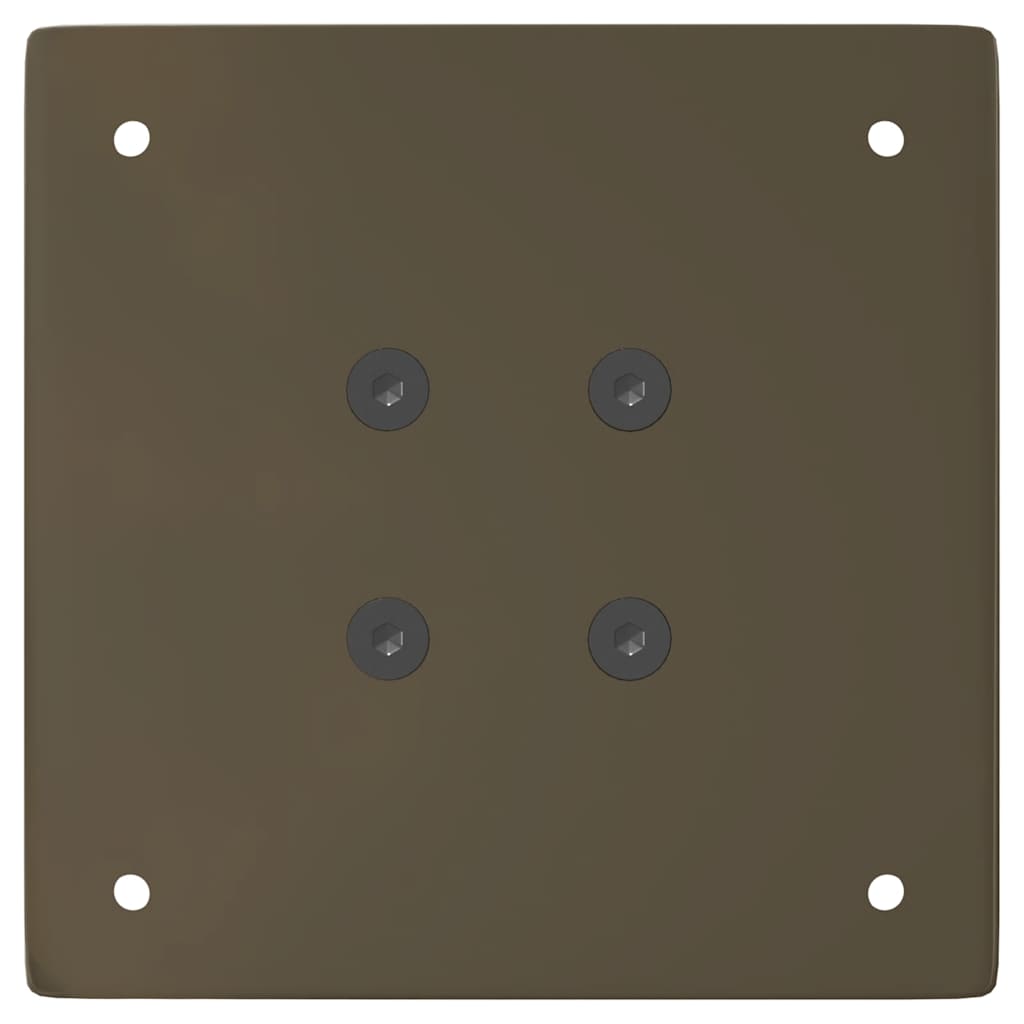 Gambe per Tavolino 4 pz Acciaio Naturale 30 cm in Acciaio - homemem39