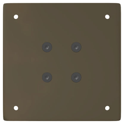 Gambe per Tavolino 4 pz Acciaio Naturale 30 cm in Acciaio - homemem39