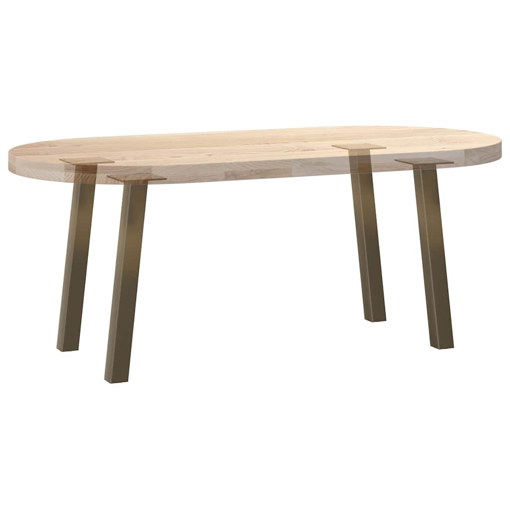 Gambe per tavolino da caffè 4 pz in acciaio naturale 30 cm