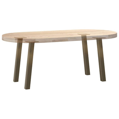Gambe per tavolino da caffè 4 pz in acciaio naturale 30 cm