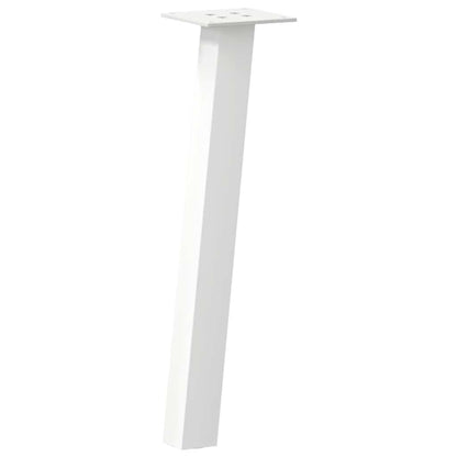 Gambe per Tavolino 4 pz Bianco 42 cm in Acciaio - homemem39