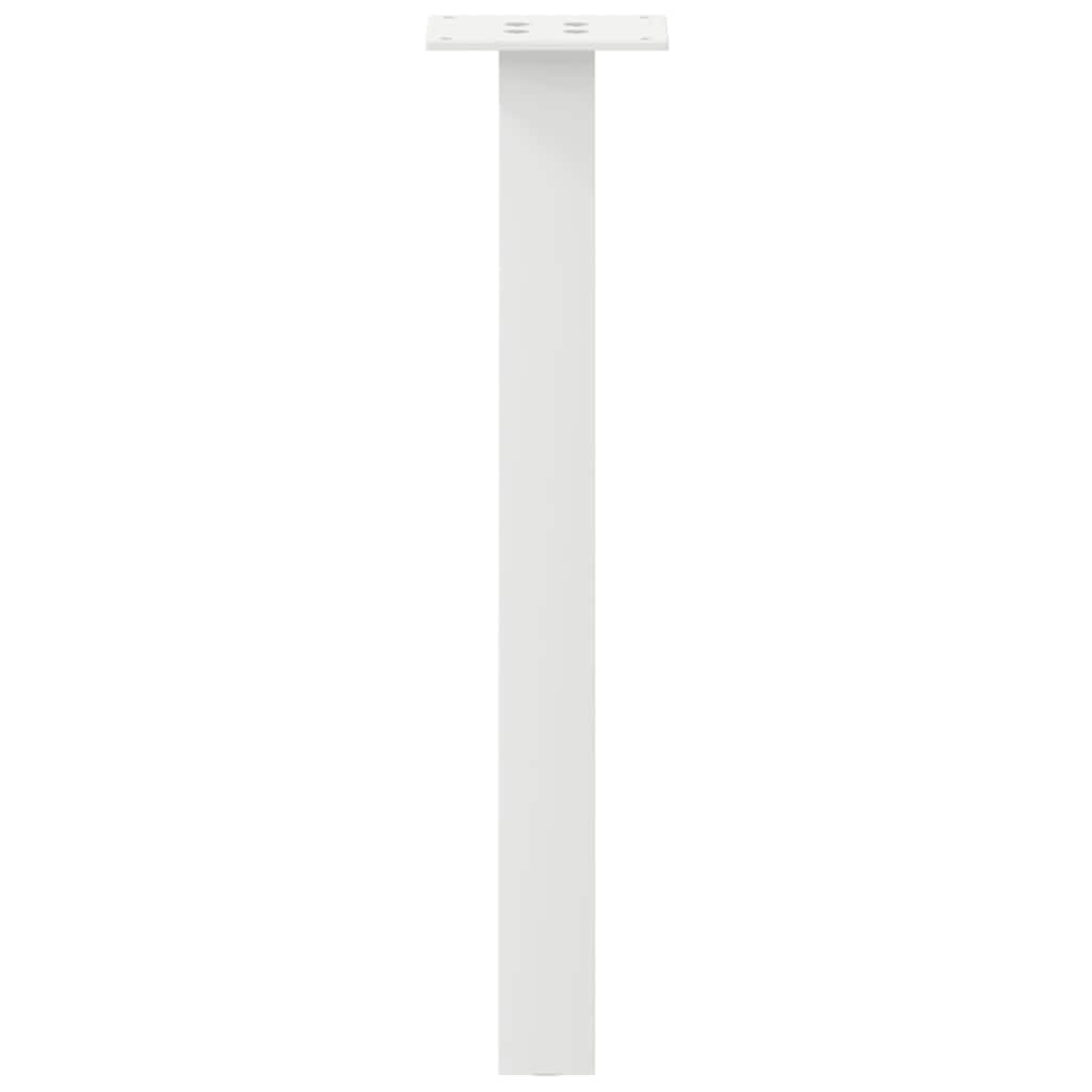 Gambe per Tavolino 4 pz Bianco 42 cm in Acciaio - homemem39