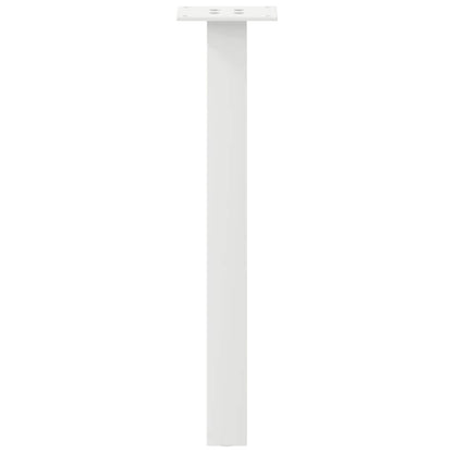 Gambe per Tavolino 4 pz Bianco 42 cm in Acciaio - homemem39