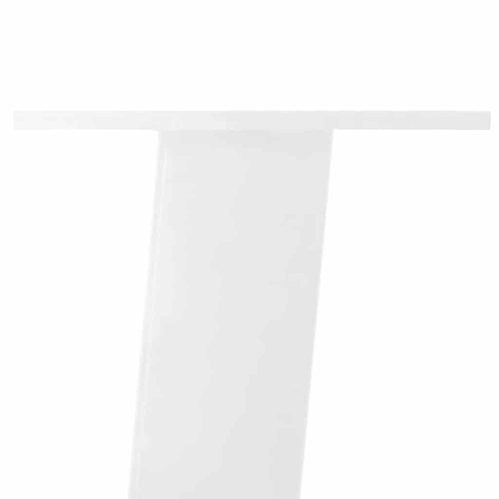 Gambe per Tavolino 4 pz Bianco 42 cm in Acciaio - homemem39